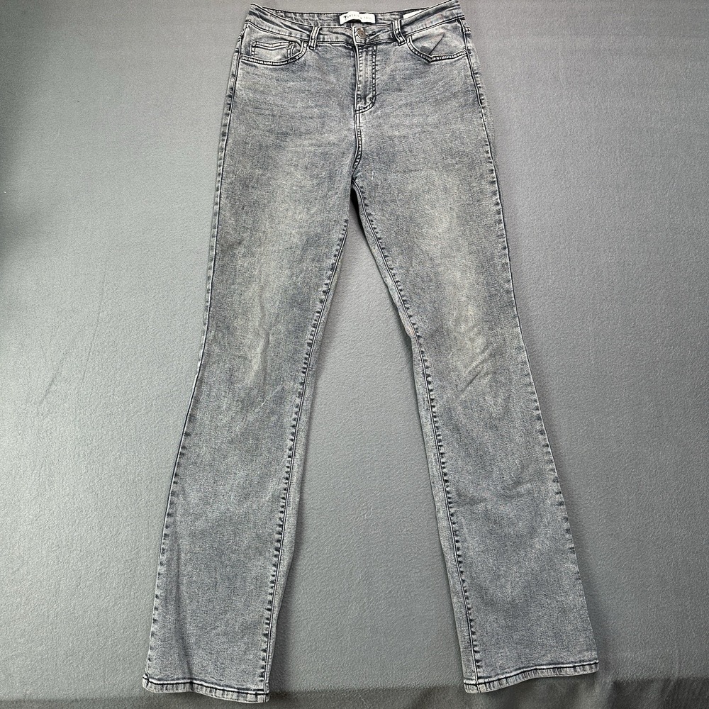 American Tall Jeans Britney High Rise Bootcut Gray Denim Women's Size 30x35